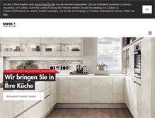 Tablet Screenshot of kueche.de